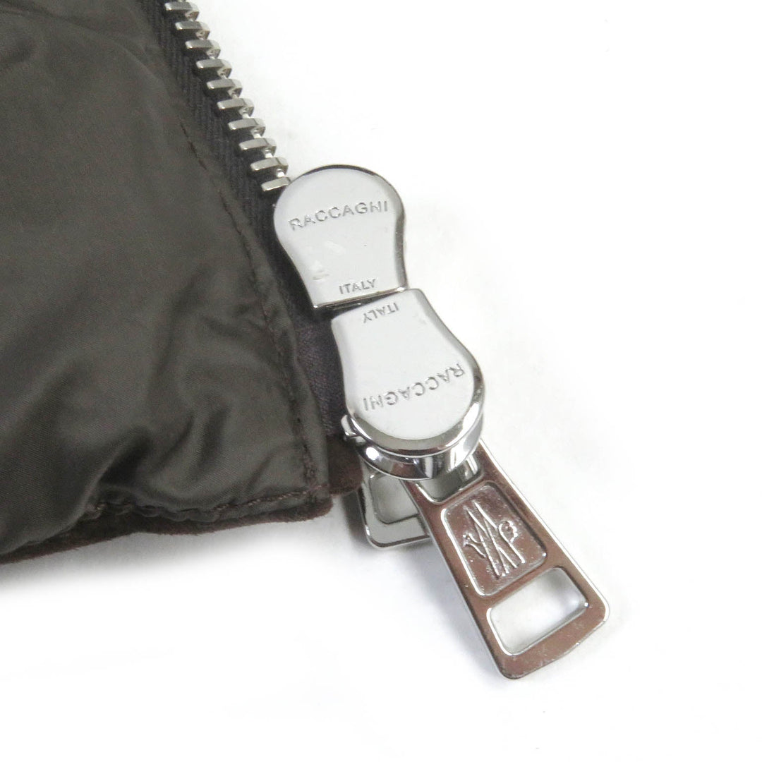 MONCLER Down jacket Outer: goat leather, Lining: 100% nylon, Part: 100% wool, Filling: 90% down, Filling: 10% feather Brown LEFRANC GIUBBOTTO mens 2 Used Authentic