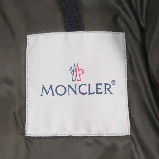 MONCLER Down jacket Outer: goat leather, Lining: 100% nylon, Part: 100% wool, Filling: 90% down, Filling: 10% feather Brown LEFRANC GIUBBOTTO mens 2 Used Authentic