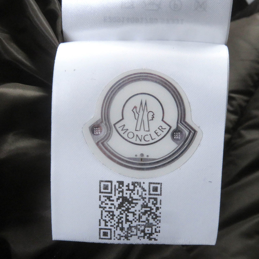 MONCLER Down jacket Outer: goat leather, Lining: 100% nylon, Part: 100% wool, Filling: 90% down, Filling: 10% feather Brown LEFRANC GIUBBOTTO mens 2 Used Authentic