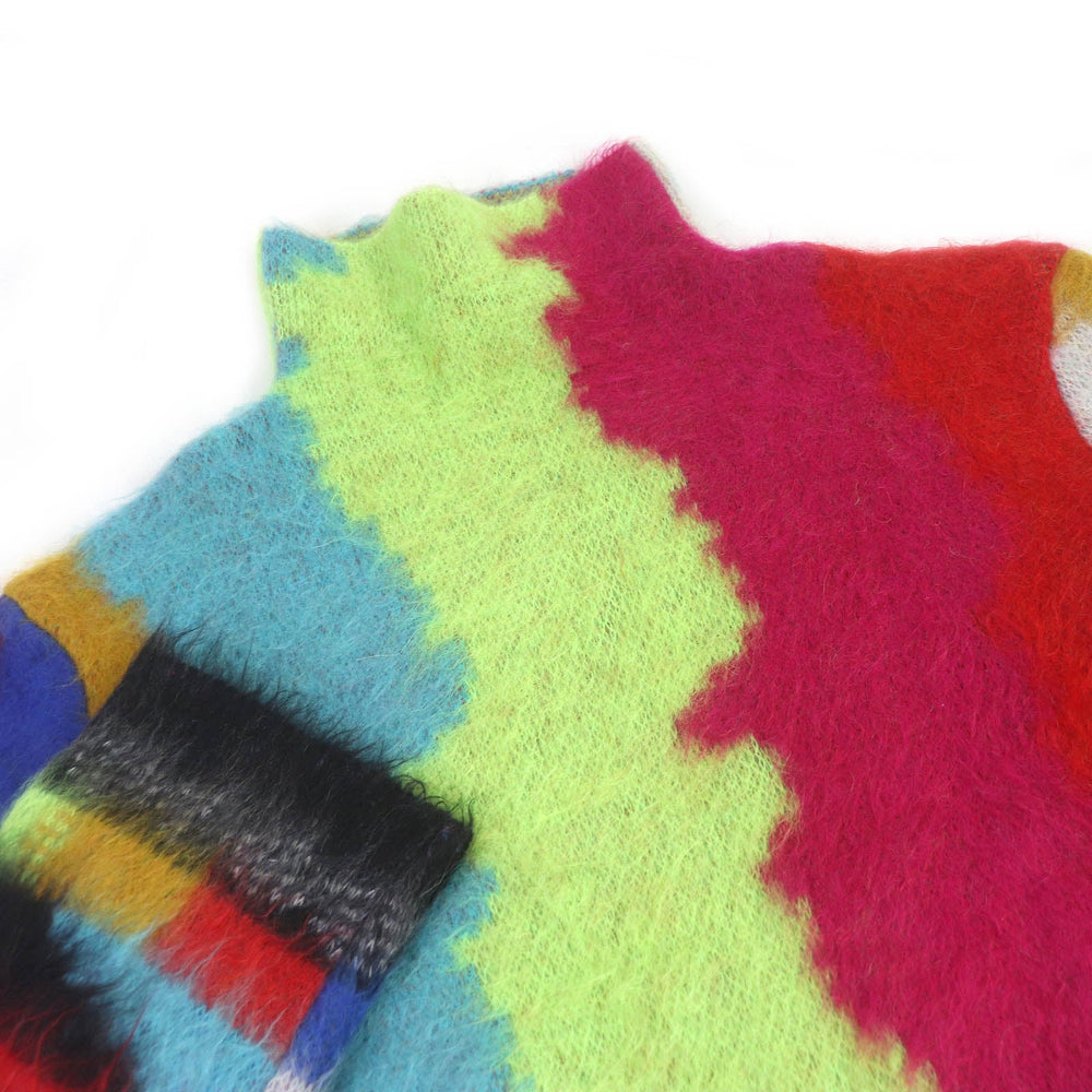 DOLCE&GABBANA sweater GXH41T Main: 64% mohair, Main: 29% polyamide, Main: 7% wool multicolor mens S Used Authentic