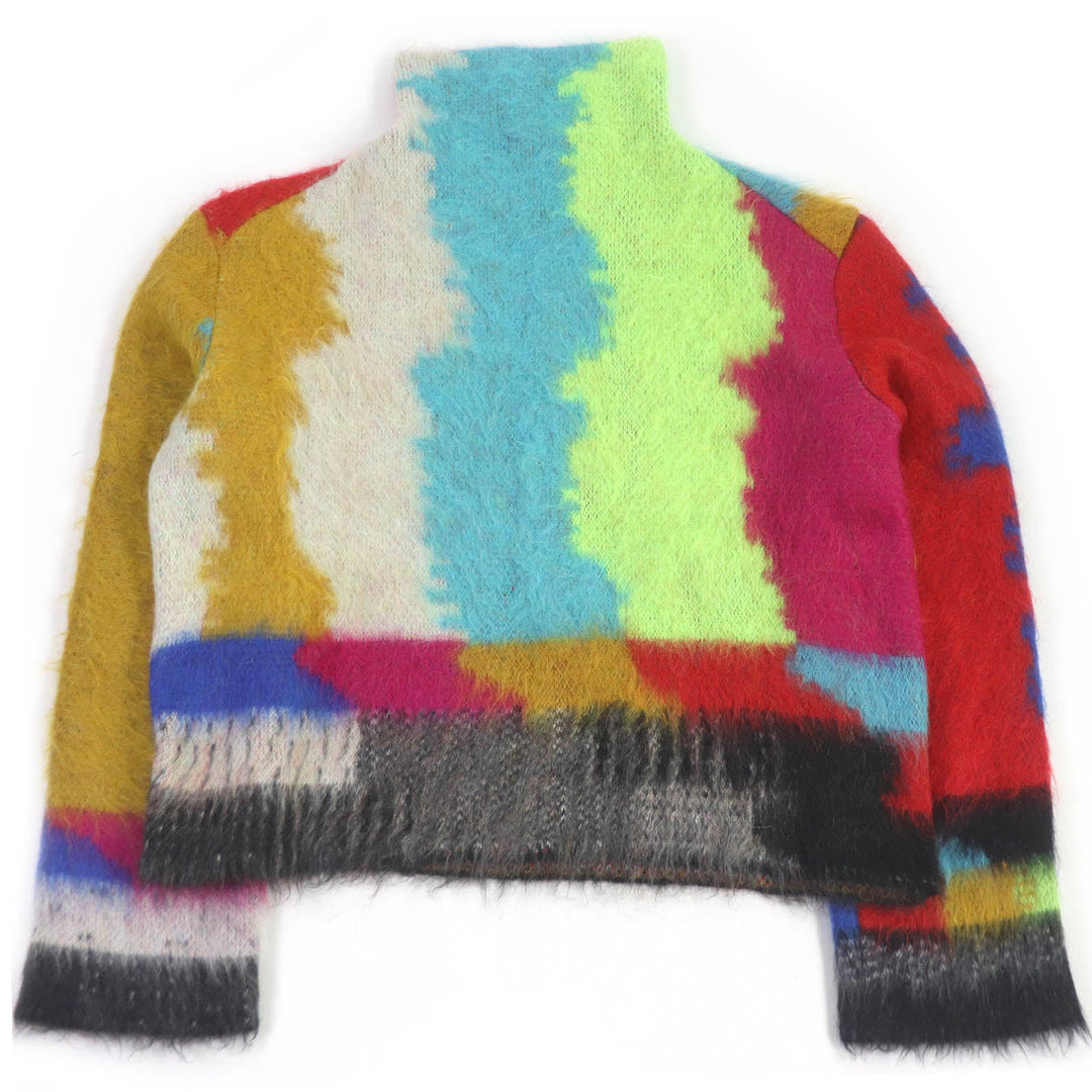 DOLCE&GABBANA sweater GXH41T Main: 64% mohair, Main: 29% polyamide, Main: 7% wool multicolor mens S Used Authentic