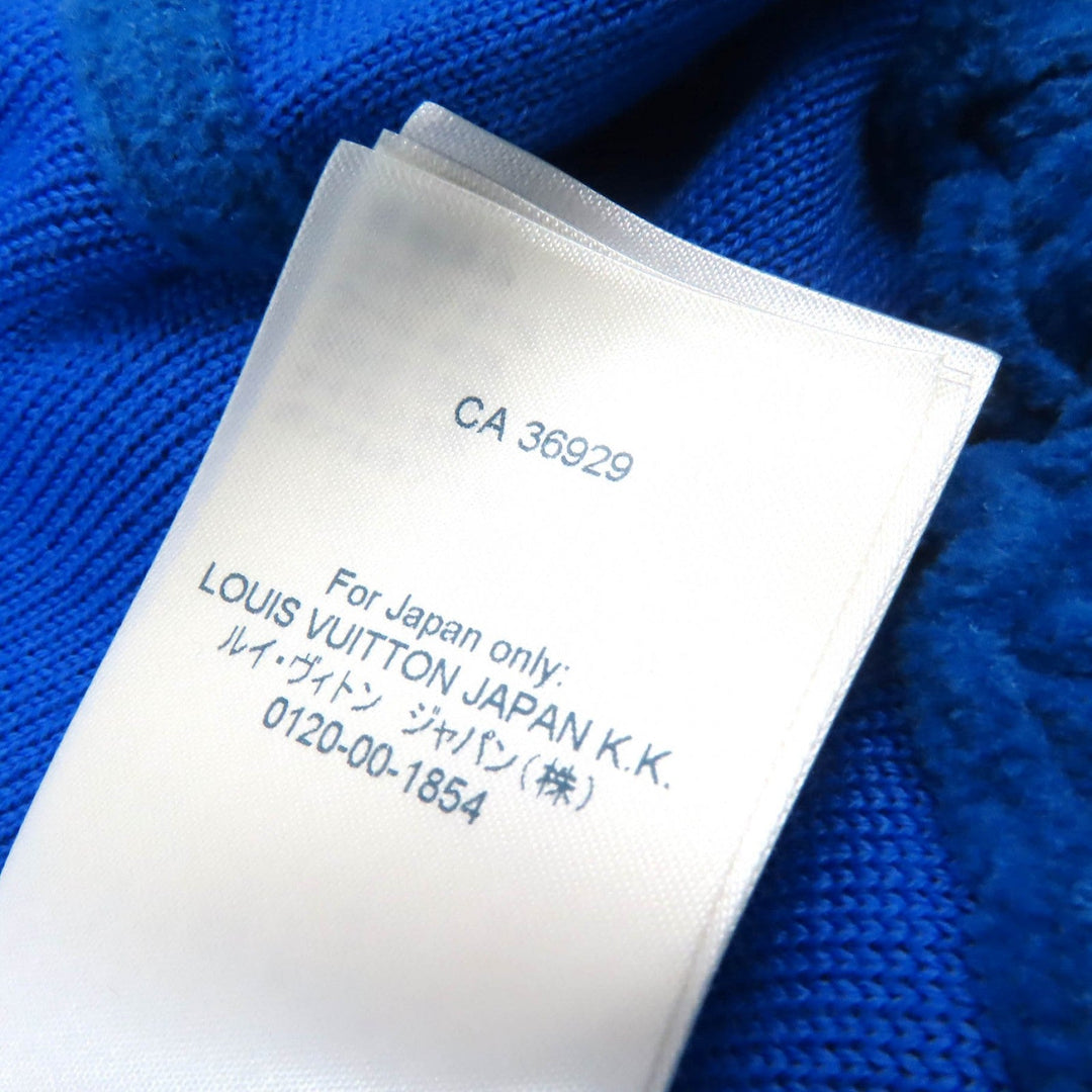 LOUIS VUITTON Jacket Outer material: 41% cotton, Outer material: 40% wool, Outer material: 13% silk, Outer material: 5% nylon, Outer material: 1% polyurethane Blue red Women Equivalent to S size Used Authentic