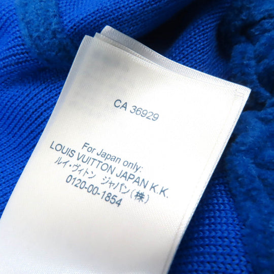 LOUIS VUITTON Jacket Outer material: 41% cotton, Outer material: 40% wool, Outer material: 13% silk, Outer material: 5% nylon, Outer material: 1% polyurethane Blue red Women Equivalent to S size Used Authentic