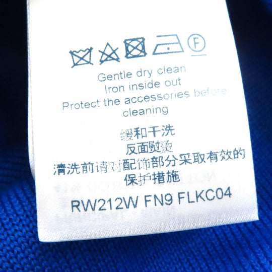 LOUIS VUITTON Jacket Outer material: 41% cotton, Outer material: 40% wool, Outer material: 13% silk, Outer material: 5% nylon, Outer material: 1% polyurethane Blue red Women Equivalent to S size Used Authentic