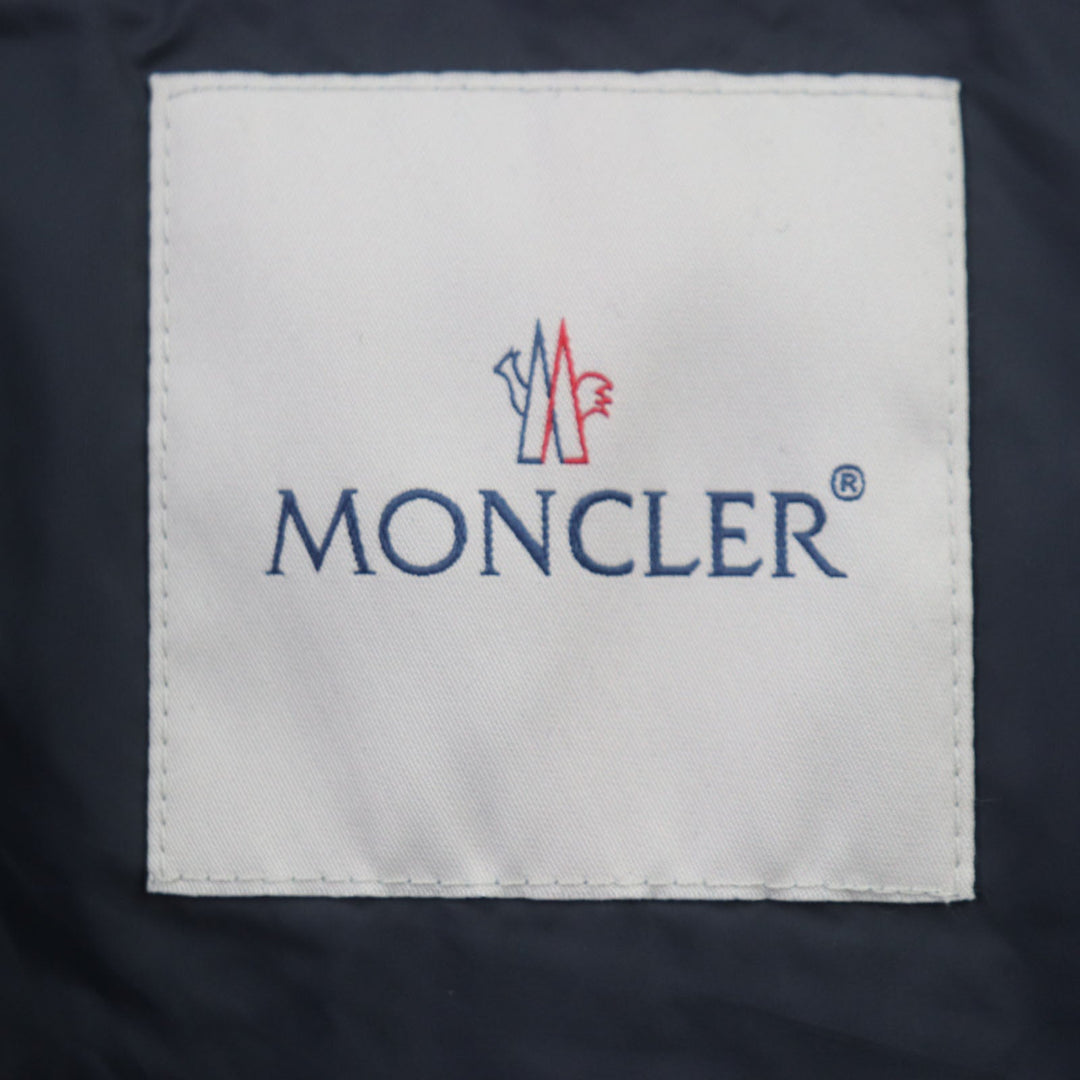 MONCLER Down jacket Outer: 100% wool, Part: 100% wool, Part: 100% wool, Lining: 100% nylon, Lining: 100% nylon Dark navy BESS mens 3 Used Authentic