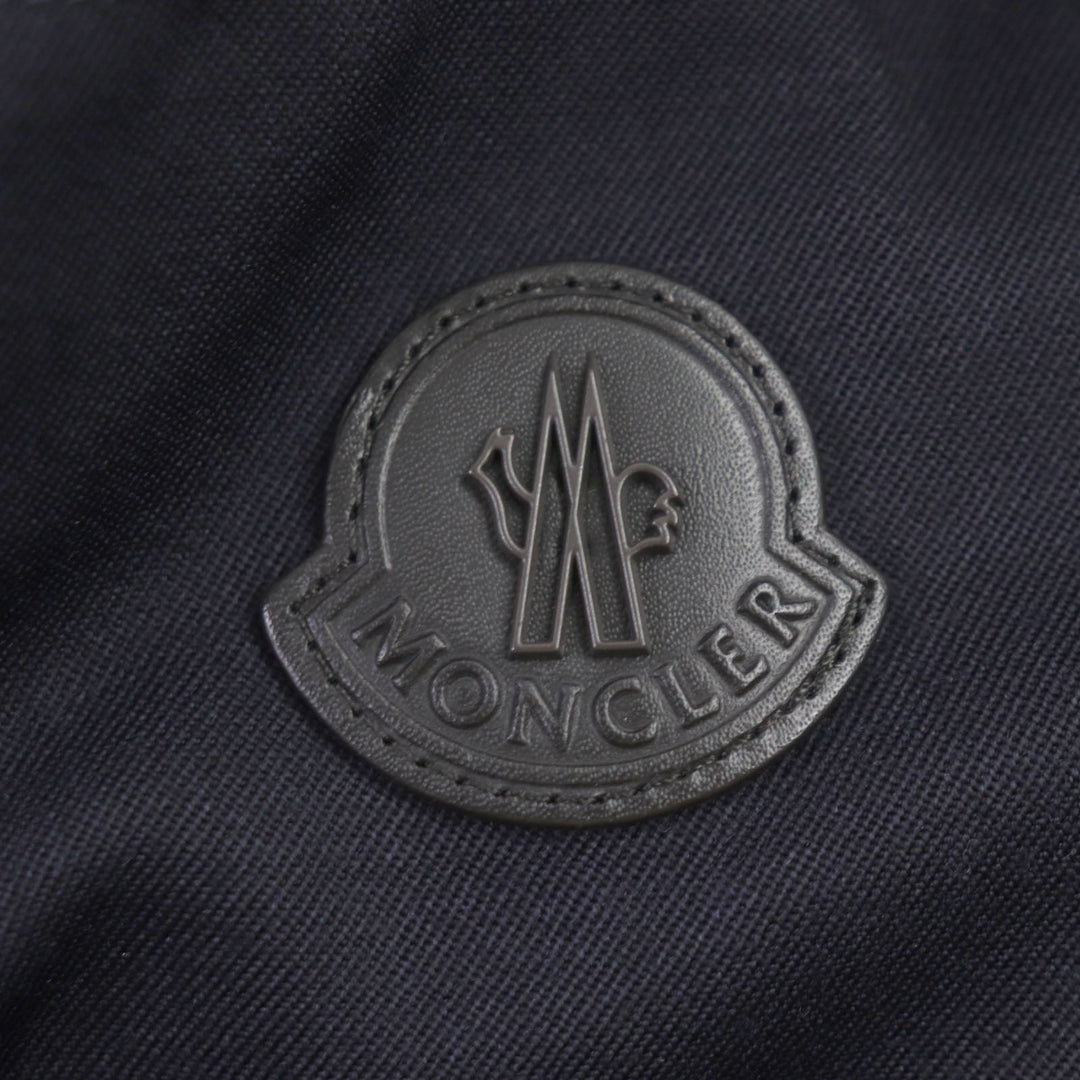 MONCLER Down jacket Outer: 100% wool, Part: 100% wool, Part: 100% wool, Lining: 100% nylon, Lining: 100% nylon Dark navy BESS mens 3 Used Authentic