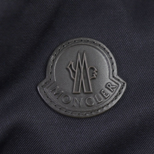 MONCLER Down jacket Outer: 100% wool, Part: 100% wool, Part: 100% wool, Lining: 100% nylon, Lining: 100% nylon Dark navy BESS mens 3 Used Authentic