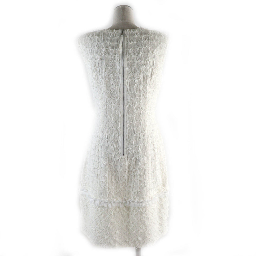 FOXEY one piece 35354 Outer material: 71% cotton, Outer material: 23% nylon, Outer material: 6% rayon, Lining: 100% cupra, Part: 100% polyester Ivory Vanilla Whip Women 42 Used Authentic