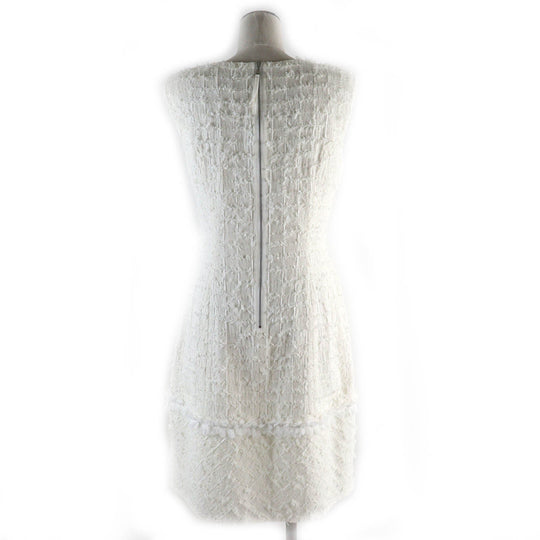 FOXEY one piece 35354 Outer material: 71% cotton, Outer material: 23% nylon, Outer material: 6% rayon, Lining: 100% cupra, Part: 100% polyester Ivory Vanilla Whip Women 42 Used Authentic