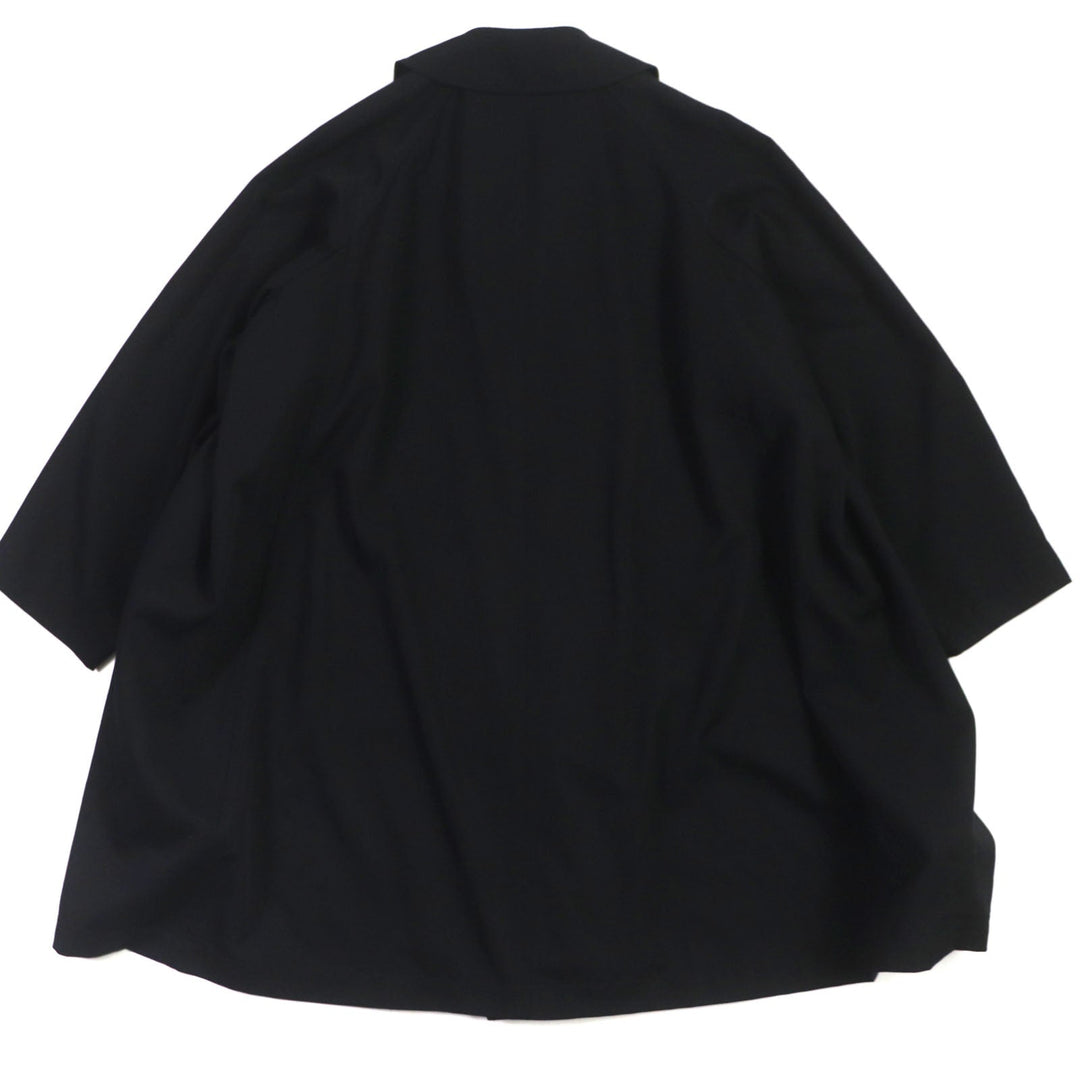 COMME des GARCONS HOMME PLUS trench coat Outer: 100% wool, Lining: 100% cupra black PK-C002 Wire Side Slit Wide mens S Used Authentic