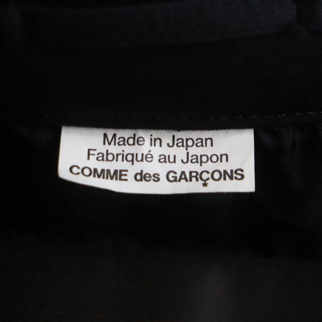 COMME des GARCONS HOMME PLUS trench coat Outer: 100% wool, Lining: 100% cupra black PK-C002 Wire Side Slit Wide mens S Used Authentic