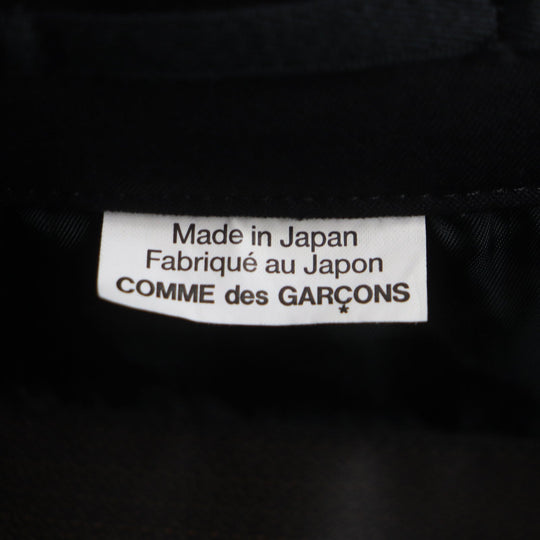 COMME des GARCONS HOMME PLUS trench coat Outer: 100% wool, Lining: 100% cupra black PK-C002 Wire Side Slit Wide mens S Used Authentic