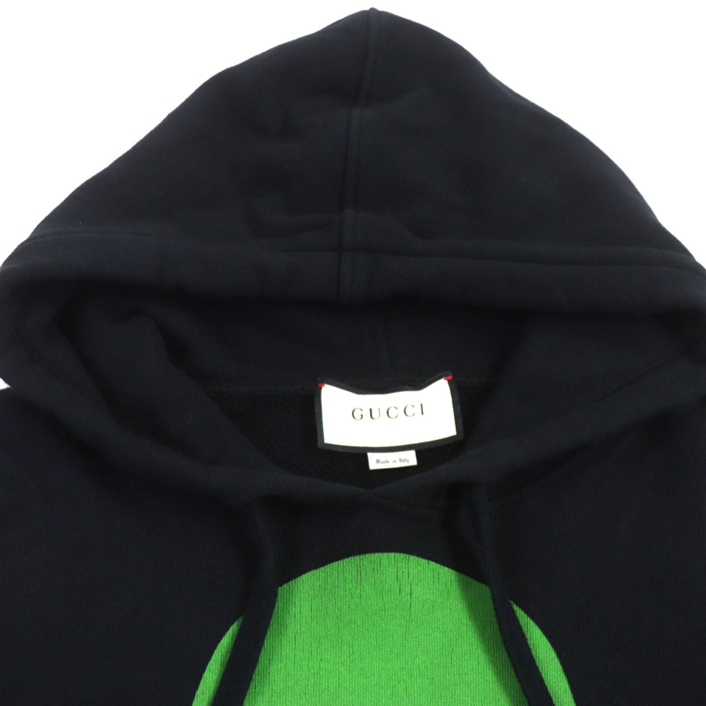 GUCCI Hoodie 475374 Main: 100% cotton black MANIFESTO mens S Used Authentic