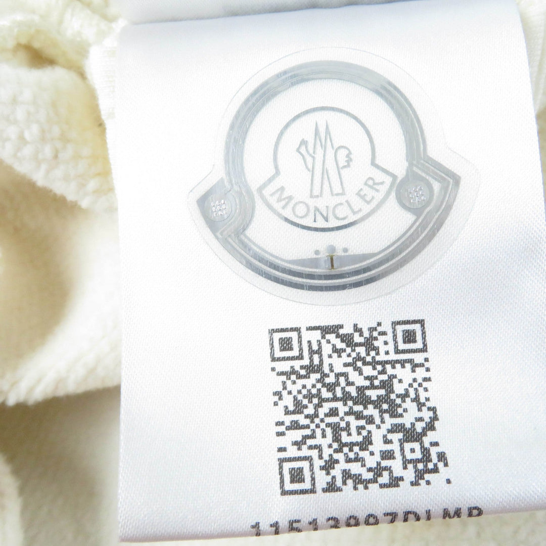 MONCLER sweat Main: 91% cotton, Main: 9% nylon, Part: 98% cotton, Part: 2% polyurethane Ivory FELPA Women S Used Authentic