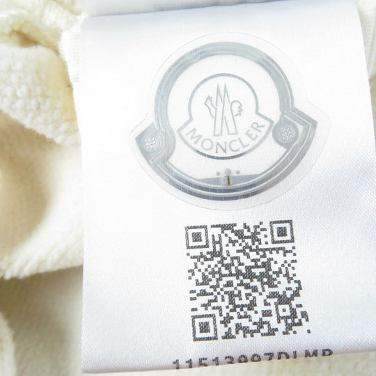 MONCLER sweat Main: 91% cotton, Main: 9% nylon, Part: 98% cotton, Part: 2% polyurethane Ivory FELPA Women S Used Authentic