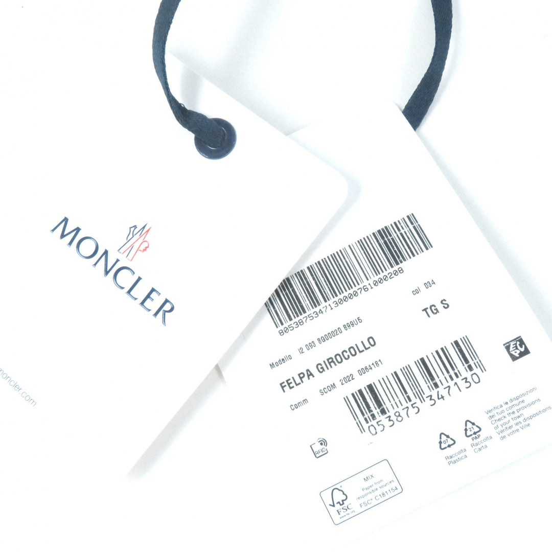 MONCLER sweat Main: 91% cotton, Main: 9% nylon, Part: 98% cotton, Part: 2% polyurethane Ivory FELPA Women S Used Authentic
