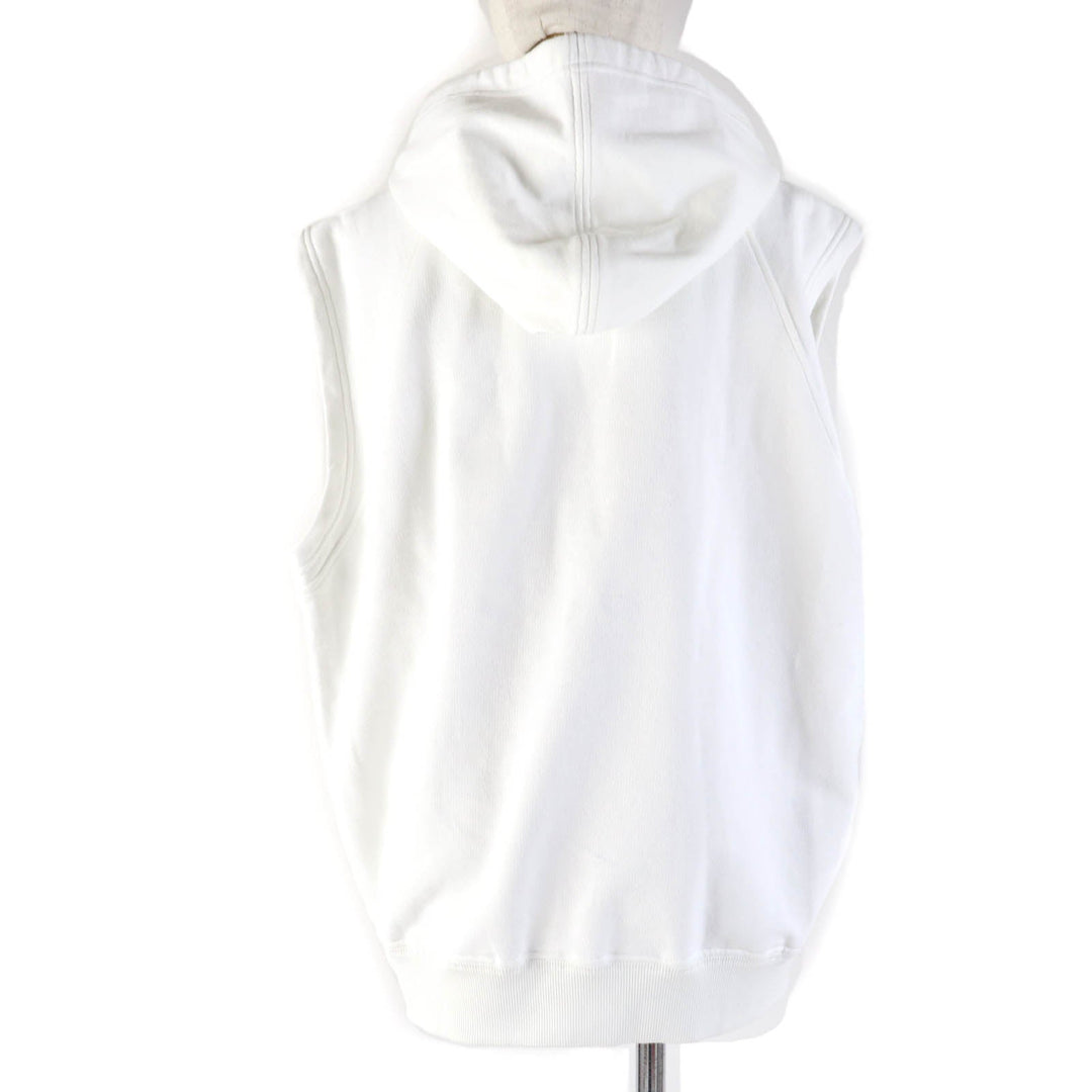 PRADA Hoodie 139693 Main: 100% cotton, some parts: 98% cotton, some parts: 2% elastane white Women XS Used Authentic