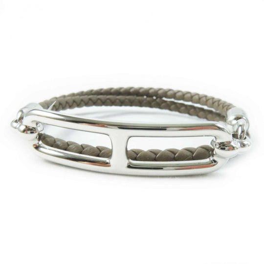 HERMES bracelet Main: Leather, Part: Gold Plated Etope relidubretour Women Used Authentic