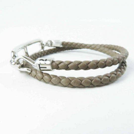 HERMES bracelet Main: Leather, Part: Gold Plated Etope relidubretour Women Used Authentic