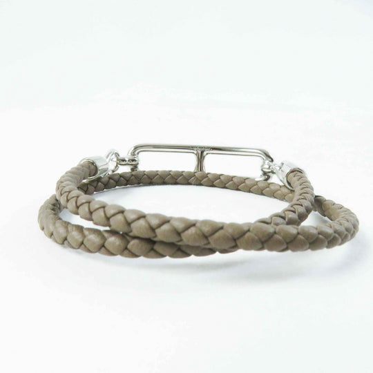HERMES bracelet Main: Leather, Part: Gold Plated Etope relidubretour Women Used Authentic