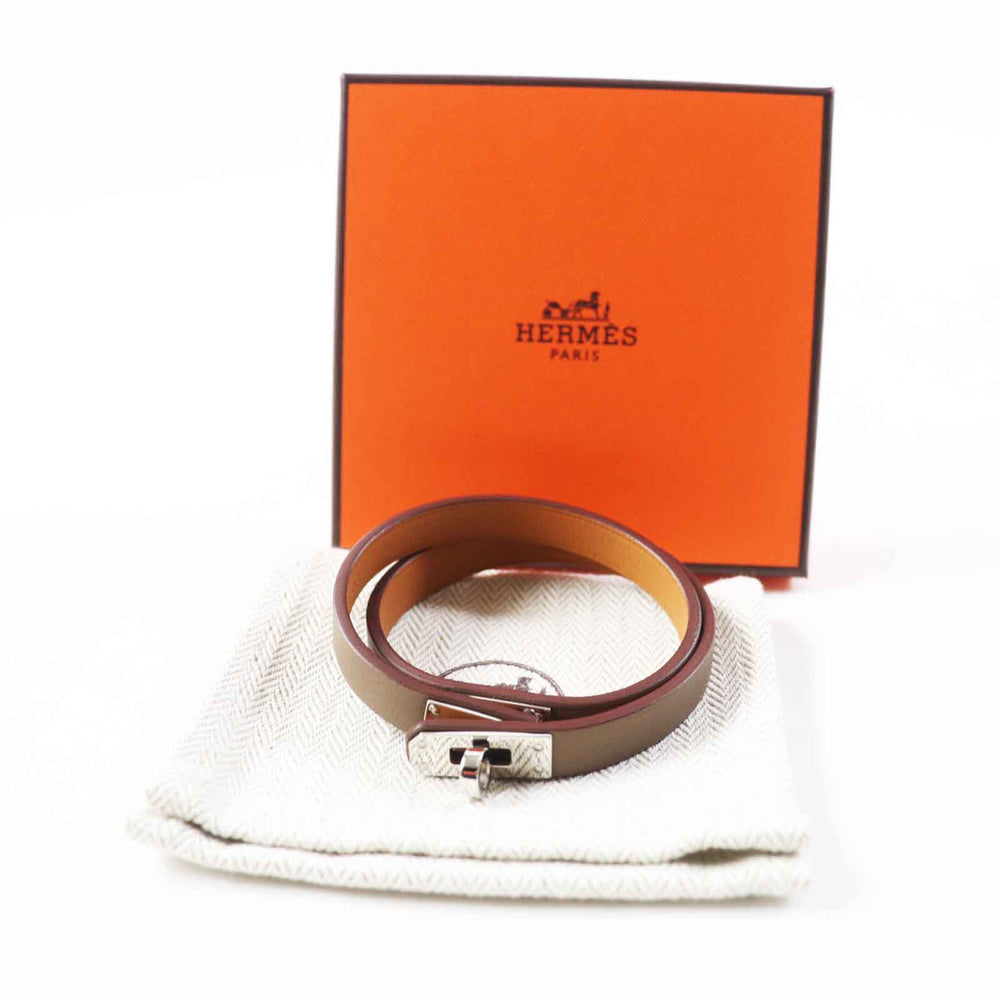 HERMES bracelet Main: Vaux Swift Etope Kelly DeBultour Women Used Authentic