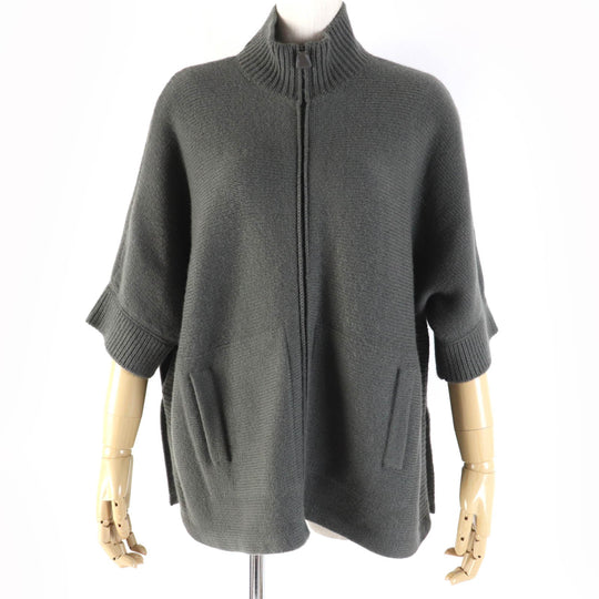 AKRIS poncho cashmere Charcoal gray Women Size unknown Used Authentic