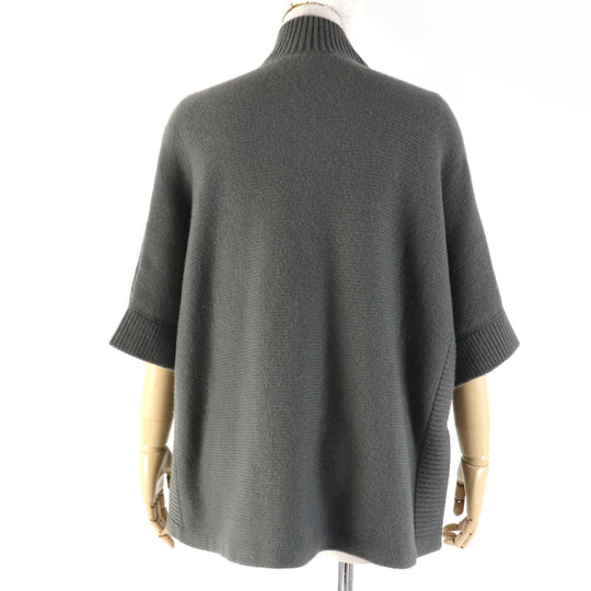 AKRIS poncho cashmere Charcoal gray Women Size unknown Used Authentic