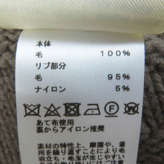 HERMES poncho 3H2602D4 Main: 100% wool, part: 95% wool, part: 5% nylon Brown type Women 34 Used Authentic