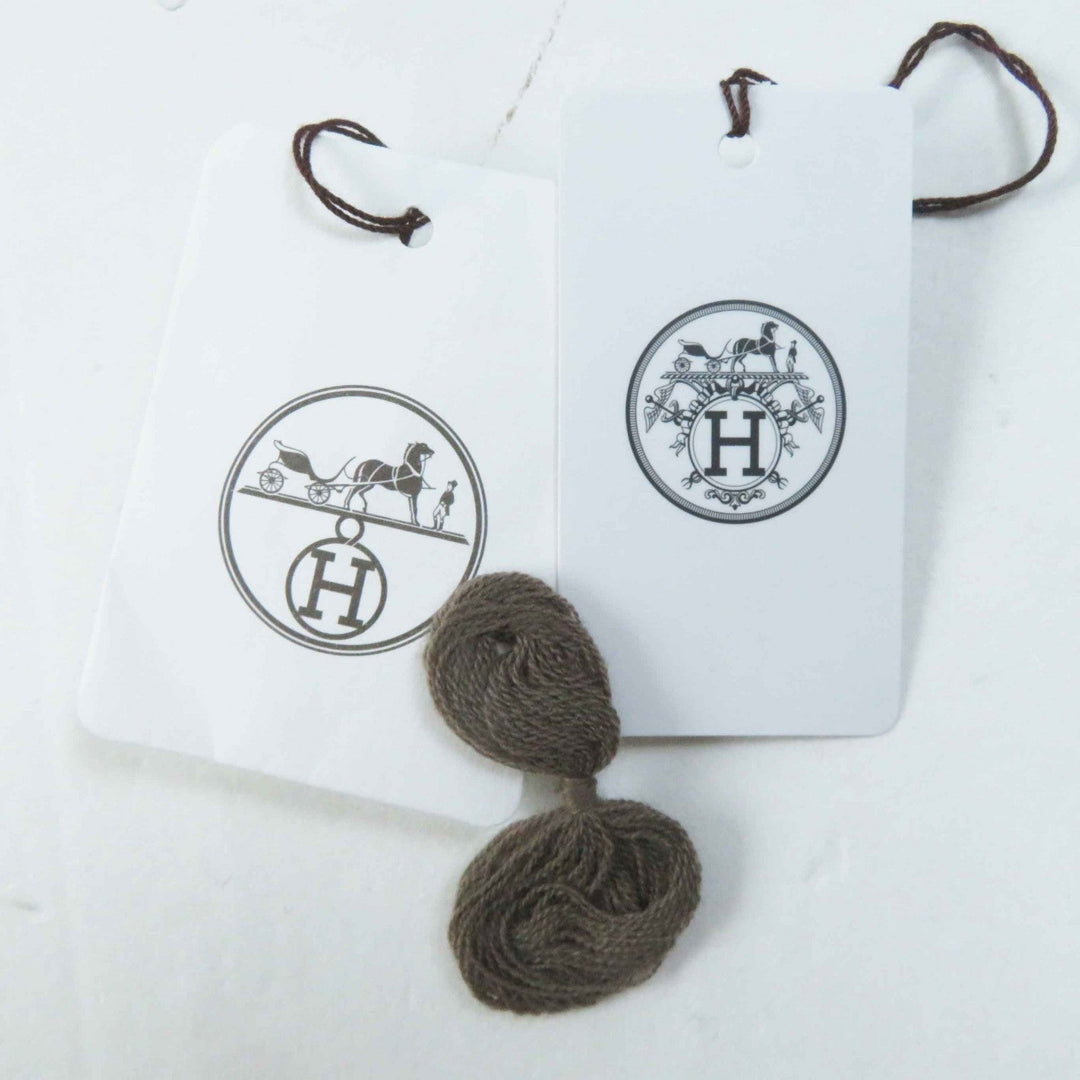 HERMES poncho 3H2602D4 Main: 100% wool, part: 95% wool, part: 5% nylon Brown type Women 34 Used Authentic
