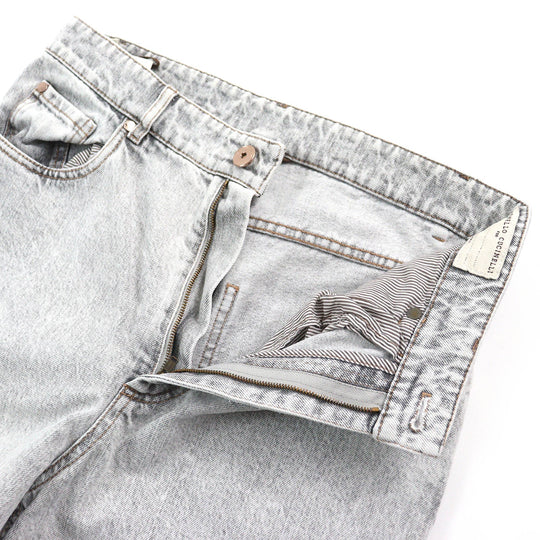 Brunello Cucinelli Denim pants cotton gray Women 40 Used Authentic