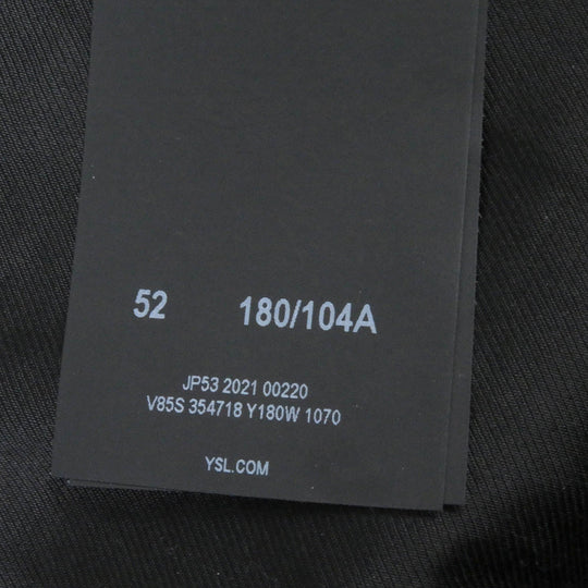 SAINT LAURENT PARIS Bomber jacket 354718 Main: 90% wool, Main: 10% nylon, Part: 93% wool, Part: 6% nylon, Part: 1% polyurethane black mens 52 Used Authentic