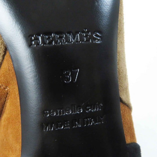 HERMES short boots Main: Suede leather Multi BROOKE Women 37 Used Authentic
