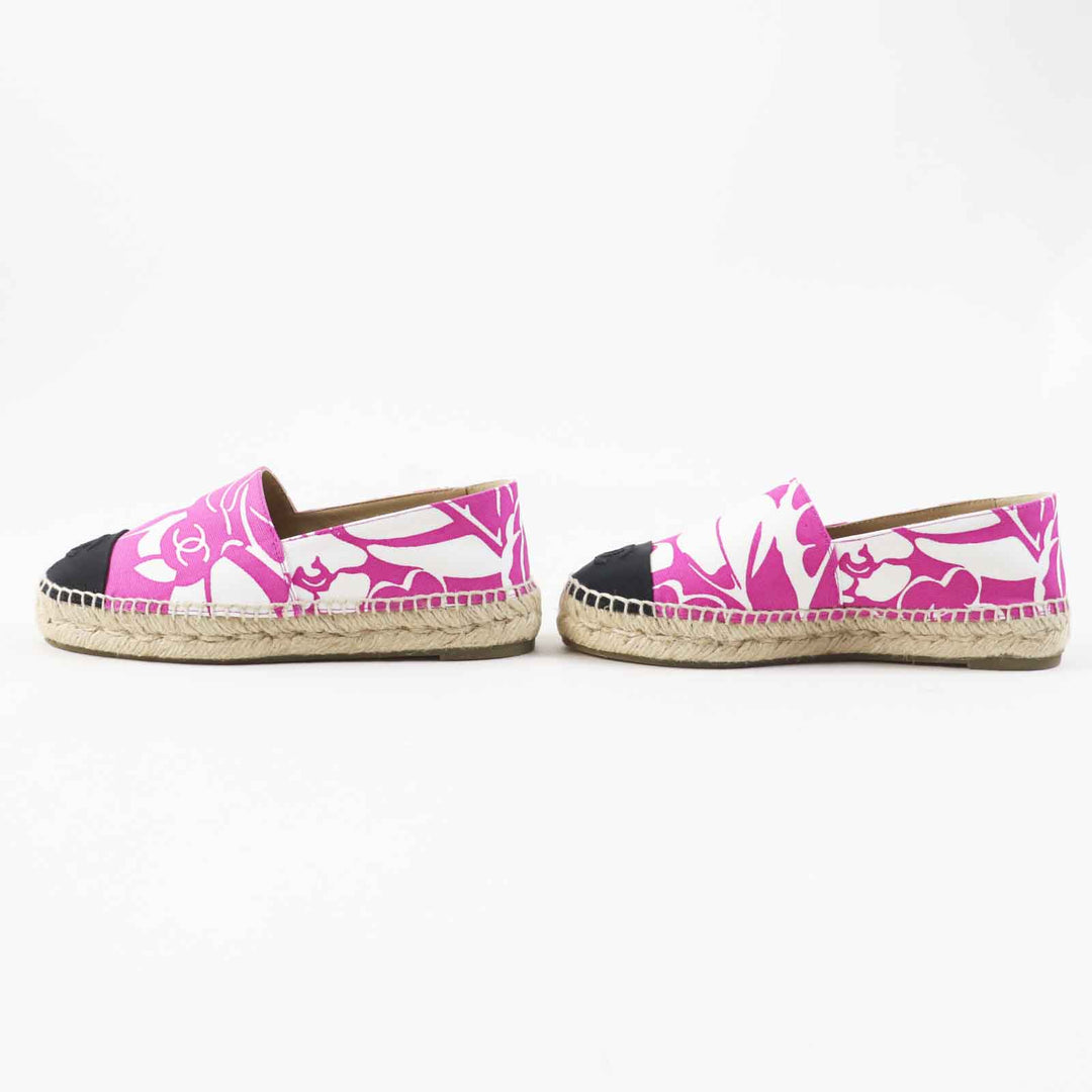 CHANEL Slip-on G30898 Main: Canvas, Part: Jute, Part: Rubber purple Women 36 Used Authentic