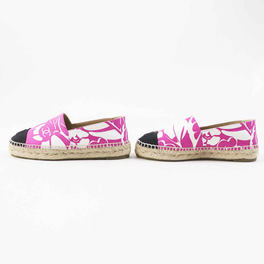 CHANEL Slip-on G30898 Main: Canvas, Part: Jute, Part: Rubber purple Women 36 Used Authentic