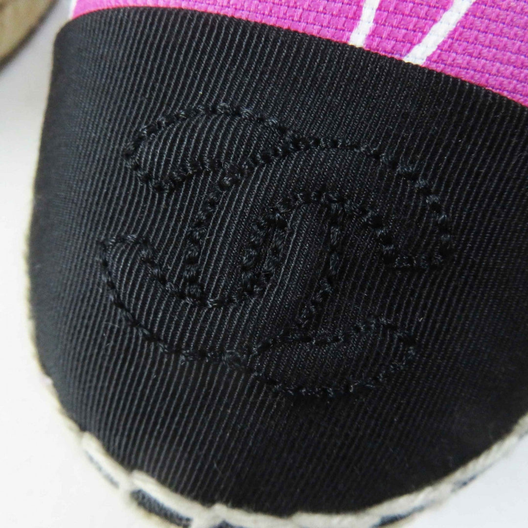 CHANEL Slip-on G30898 Main: Canvas, Part: Jute, Part: Rubber purple Women 36 Used Authentic