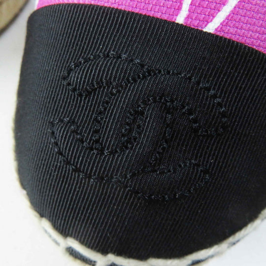 CHANEL Slip-on G30898 Main: Canvas, Part: Jute, Part: Rubber purple Women 36 Used Authentic