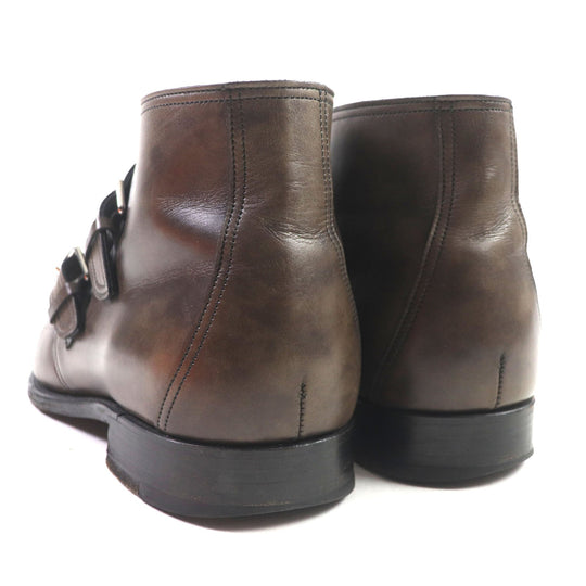HERMES Ankle boots Main: Leather Dark brown mens 40 1/2 Used Authentic
