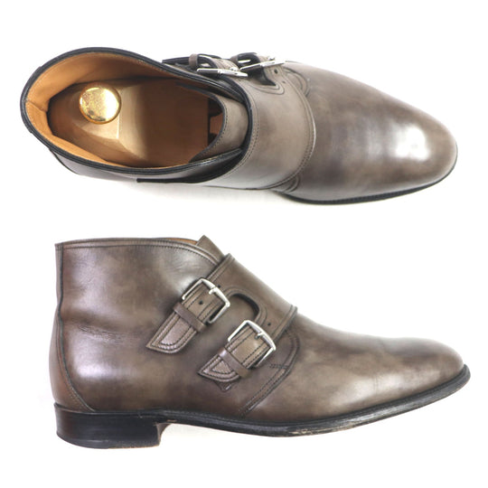 HERMES Ankle boots Main: Leather Dark brown mens 40 1/2 Used Authentic