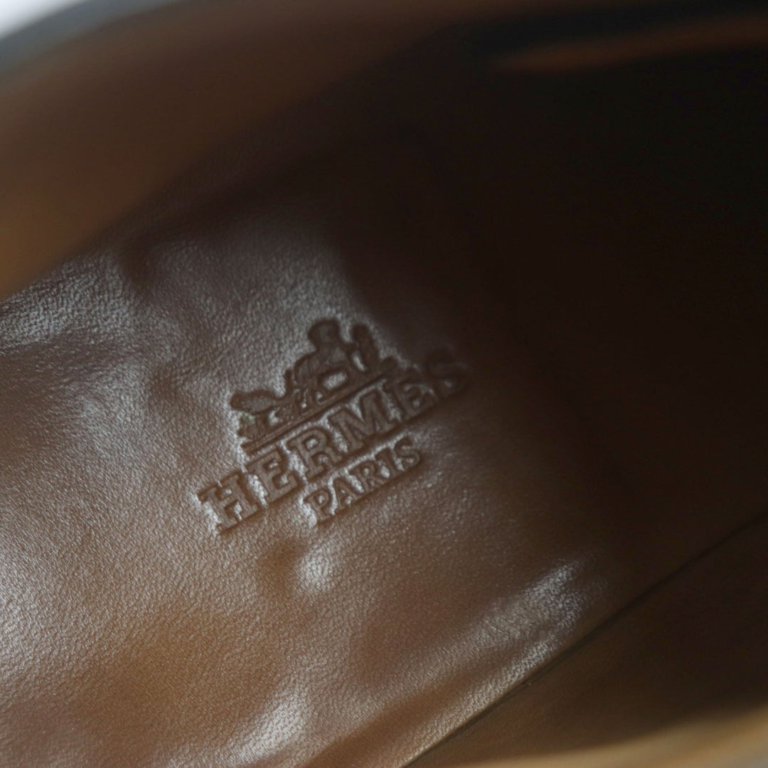 HERMES Ankle boots Main: Leather Dark brown mens 40 1/2 Used Authentic