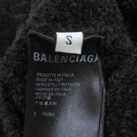 BALENCIAGA sweat 651106 Main: 48% polyester, Main: 41% wool, Main: 11% nylon, Part: 100% polyester black mens S Used Authentic