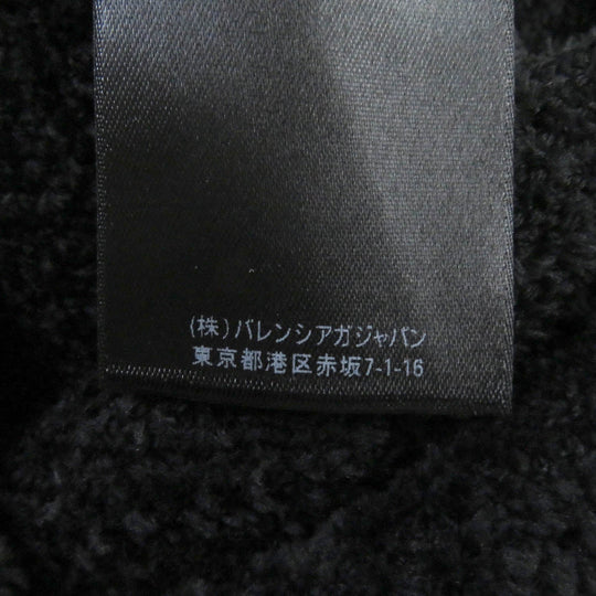 BALENCIAGA sweat 651106 Main: 48% polyester, Main: 41% wool, Main: 11% nylon, Part: 100% polyester black mens S Used Authentic