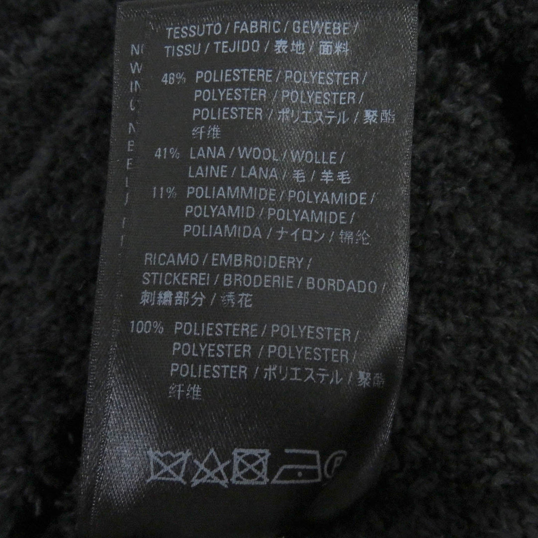 BALENCIAGA sweat 651106 Main: 48% polyester, Main: 41% wool, Main: 11% nylon, Part: 100% polyester black mens S Used Authentic