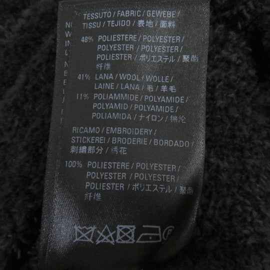 BALENCIAGA sweat 651106 Main: 48% polyester, Main: 41% wool, Main: 11% nylon, Part: 100% polyester black mens S Used Authentic
