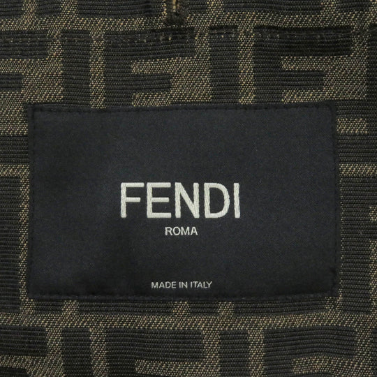 FENDI Mountain Hoodie FW0956 Outer material: 62% polyester, Outer material: 33% cotton, Outer material: 5% acrylic, Lining: 100% polyester, Part: 100% polyurethane Brown mens 44 Used Authentic