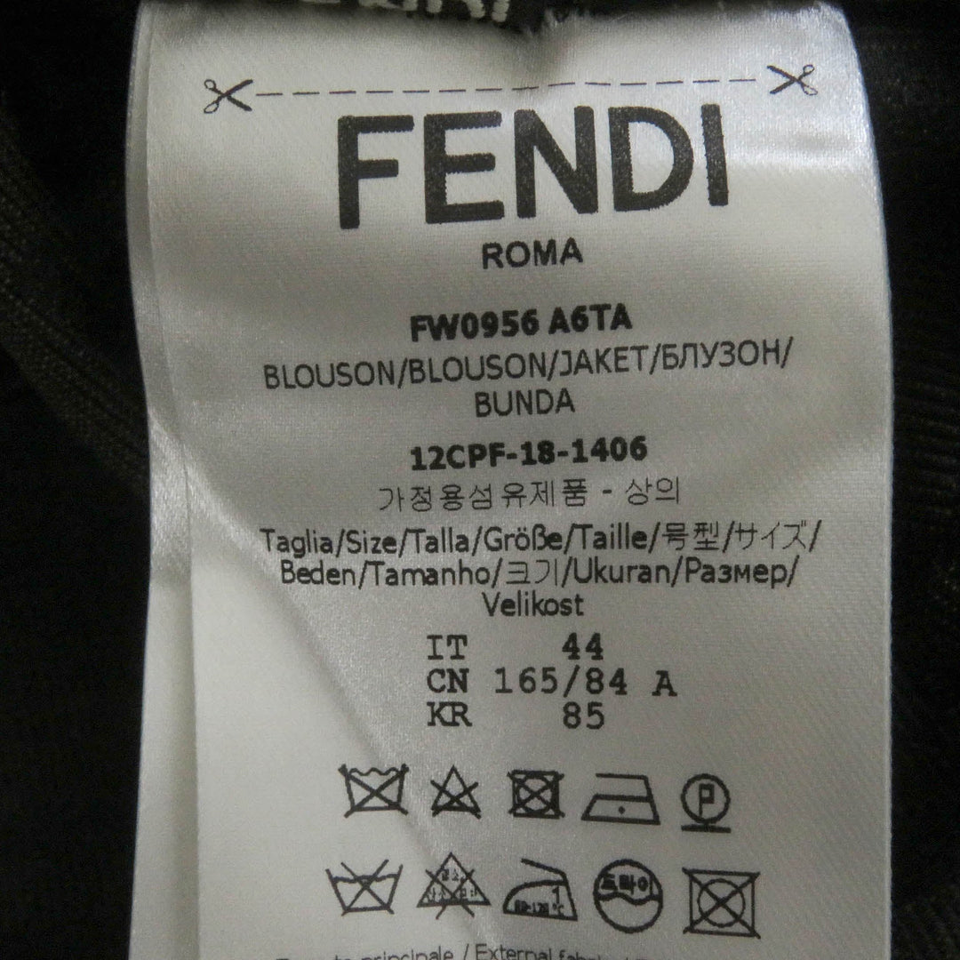 FENDI Mountain Hoodie FW0956 Outer material: 62% polyester, Outer material: 33% cotton, Outer material: 5% acrylic, Lining: 100% polyester, Part: 100% polyurethane Brown mens 44 Used Authentic