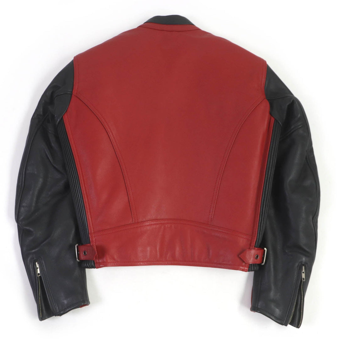 HARLEY DAVIDSON Riders jacket Outer: Cowhide, Lining: 50% Nylon, Lining: 50% Acetate, Filling: 100% Polyester Red black mens S Used Authentic