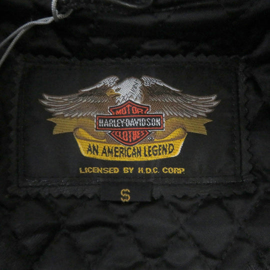 HARLEY DAVIDSON Riders jacket Outer: Cowhide, Lining: 50% Nylon, Lining: 50% Acetate, Filling: 100% Polyester Red black mens S Used Authentic