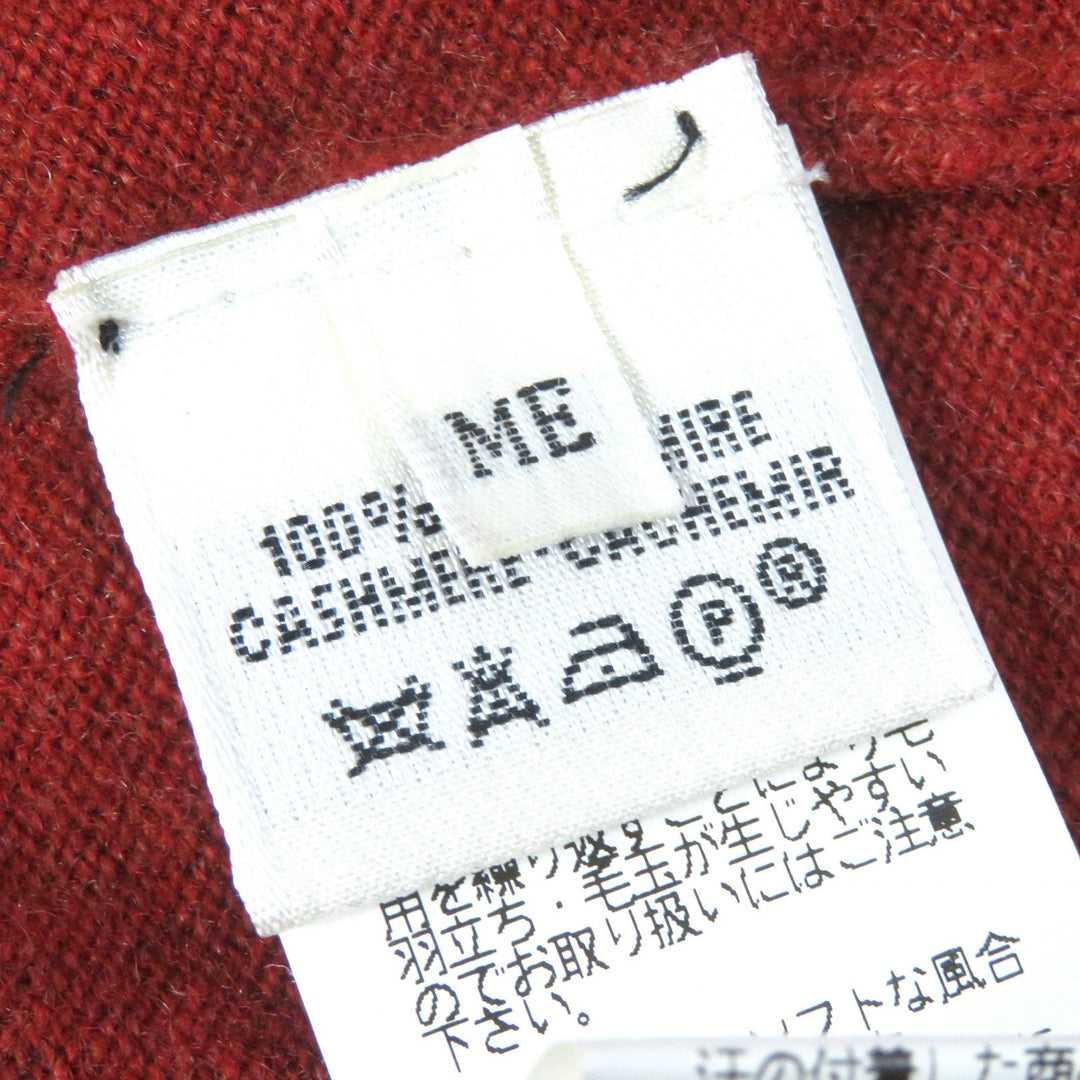 HERMES ensemble Main: 100% cashmere Orange Women ME Used Authentic