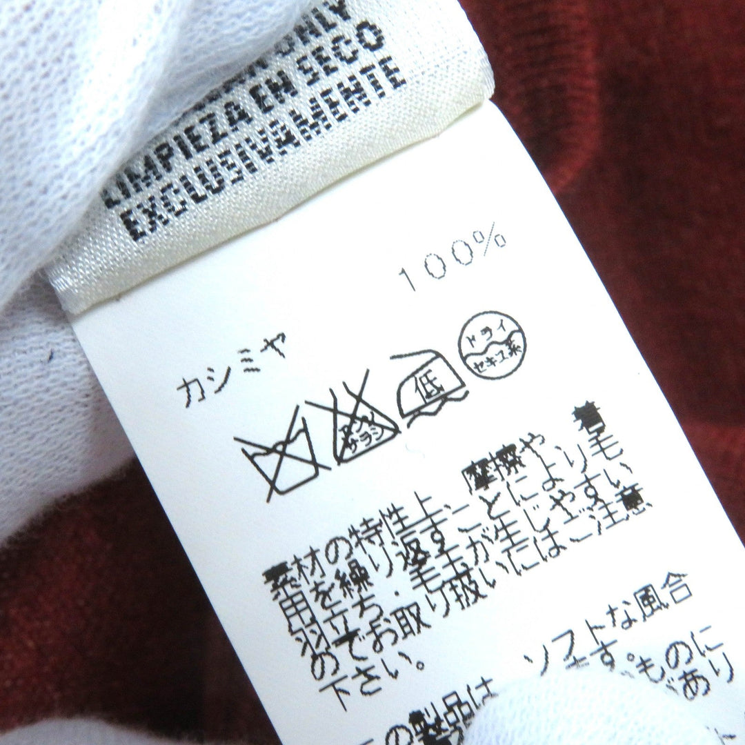 HERMES ensemble Main: 100% cashmere Orange Women ME Used Authentic