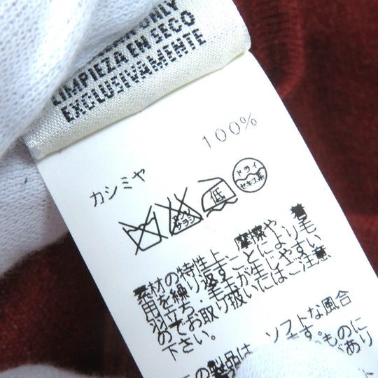 HERMES ensemble Main: 100% cashmere Orange Women ME Used Authentic
